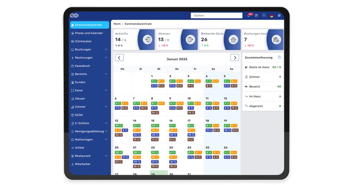 Hotel management system Europe